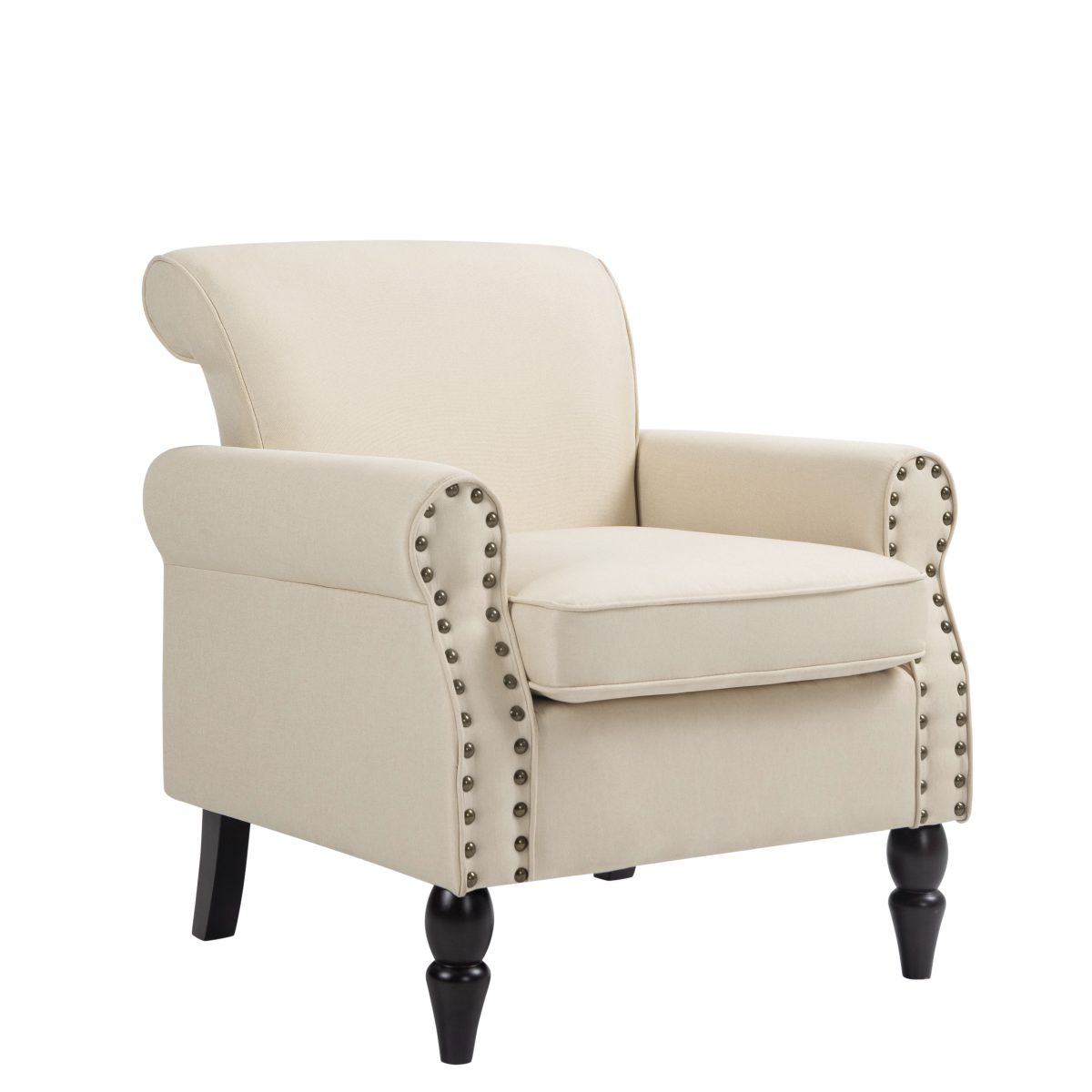Amelie Upholstered Fabric Armchair - Image 1