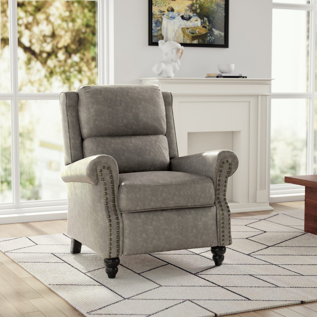 Ameiah Faux Leather Recliner - Image 6