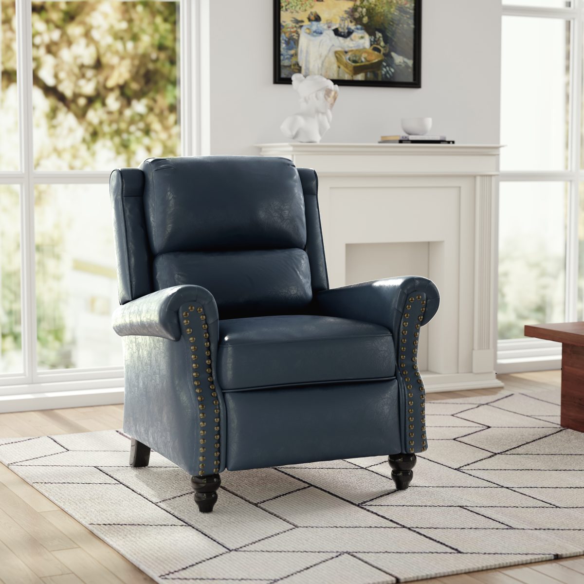 Ameiah Faux Leather Recliner - Image 8