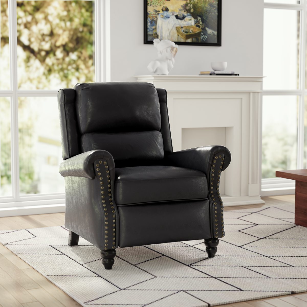 Ameiah Faux Leather Recliner - Image 7