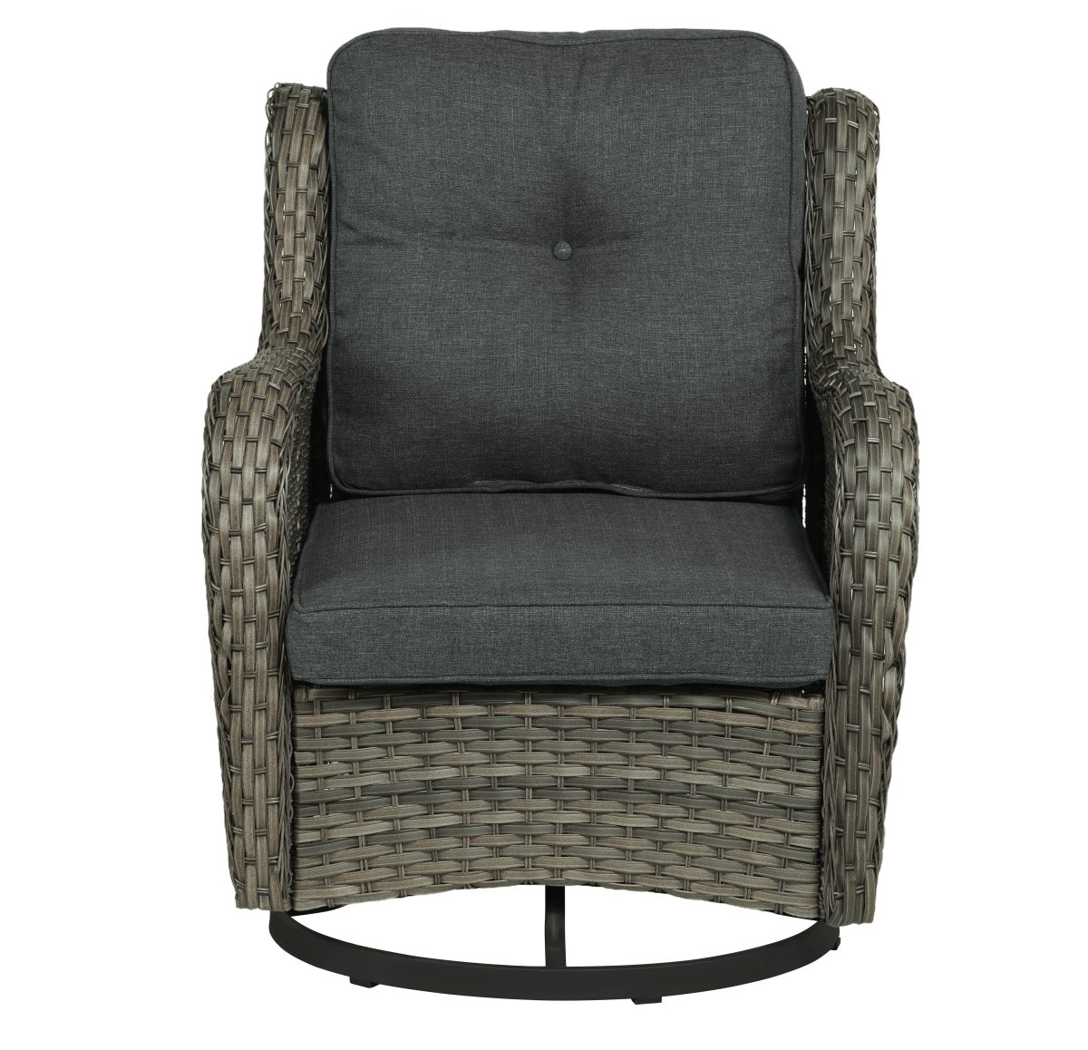 Outdoor Avalise Rocker Metal Chair with Cushions - Image 1