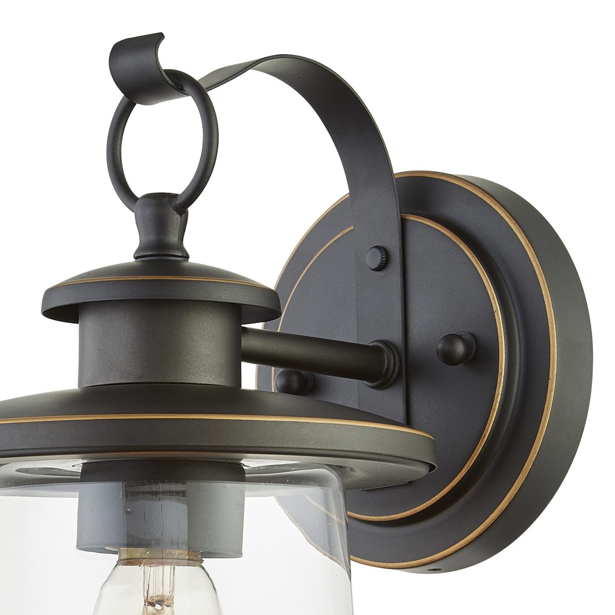 Oil Rubbed Bronze 12" H Outdoor Wall Lantern - Image 5