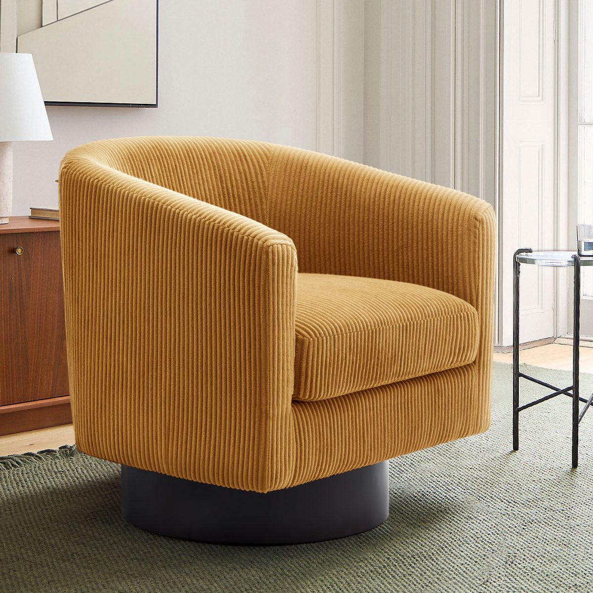 Kaelea Mid-Century Modern Swivel Accent Chair - Image 16