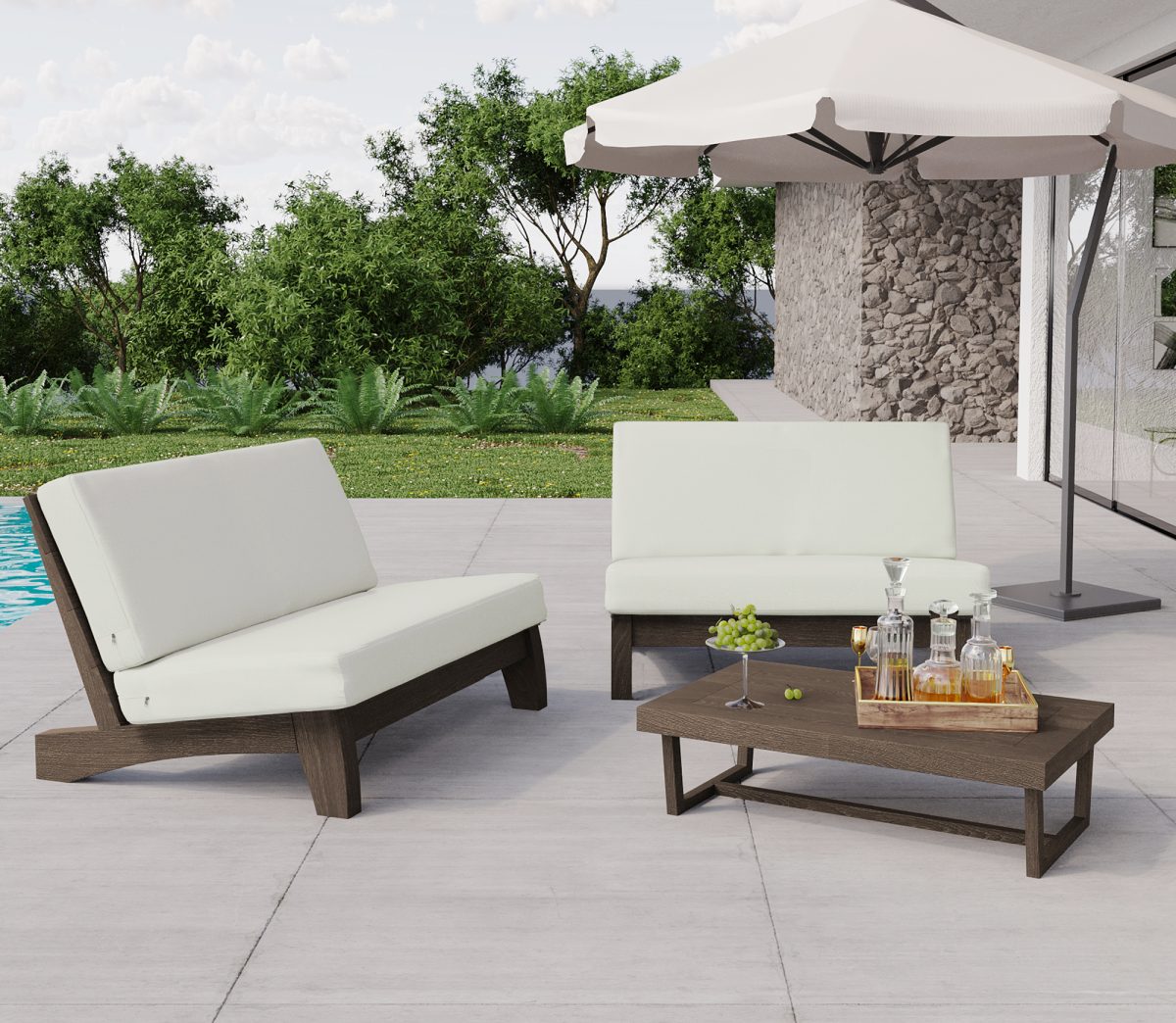 Gerlinda 3 Piece Sofa Seating Group with Cushions - Image 1