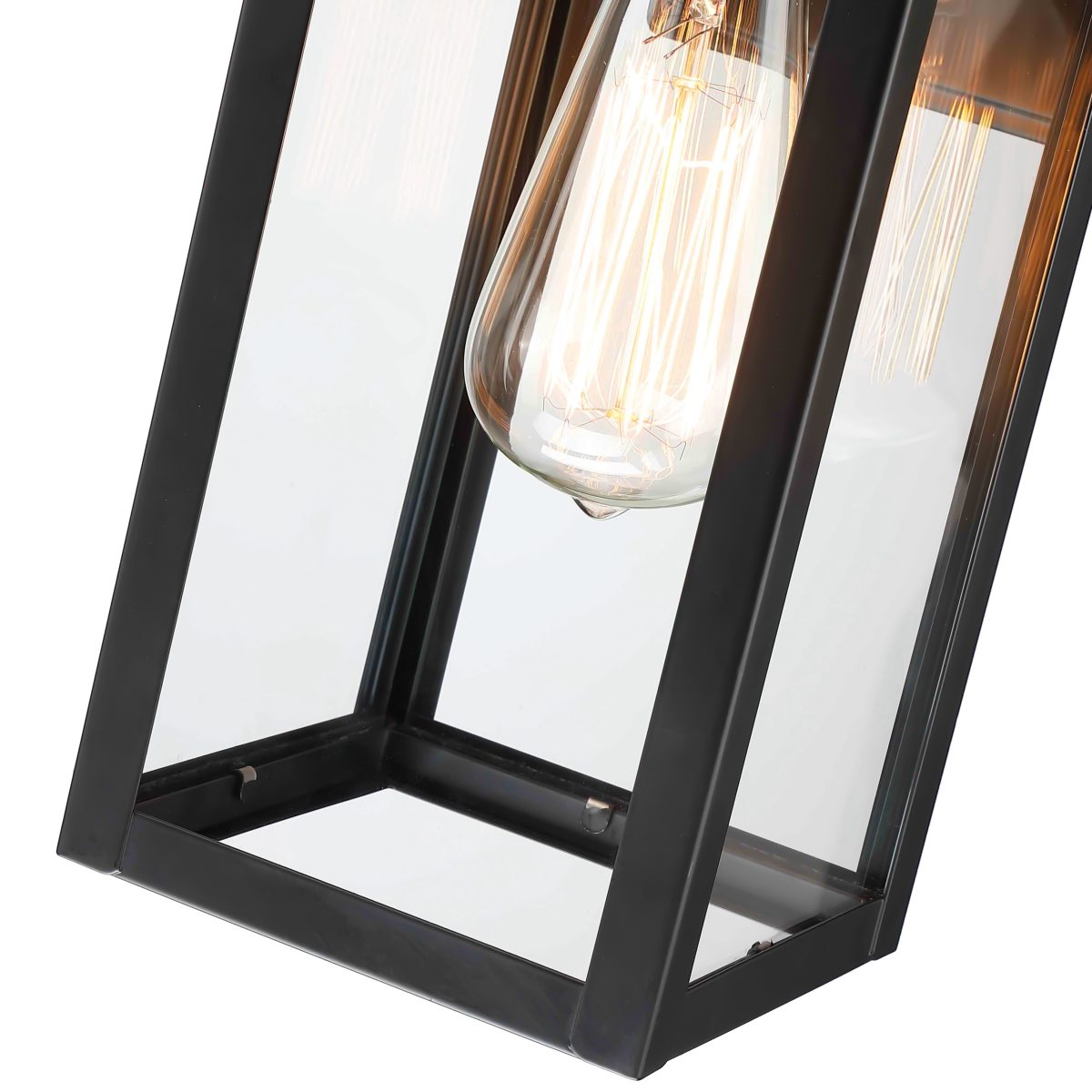 Bessie 1-Light Black Motion Sensor Outdoor Wall Lights Dusk to Dawn Light Fixture - Image 6