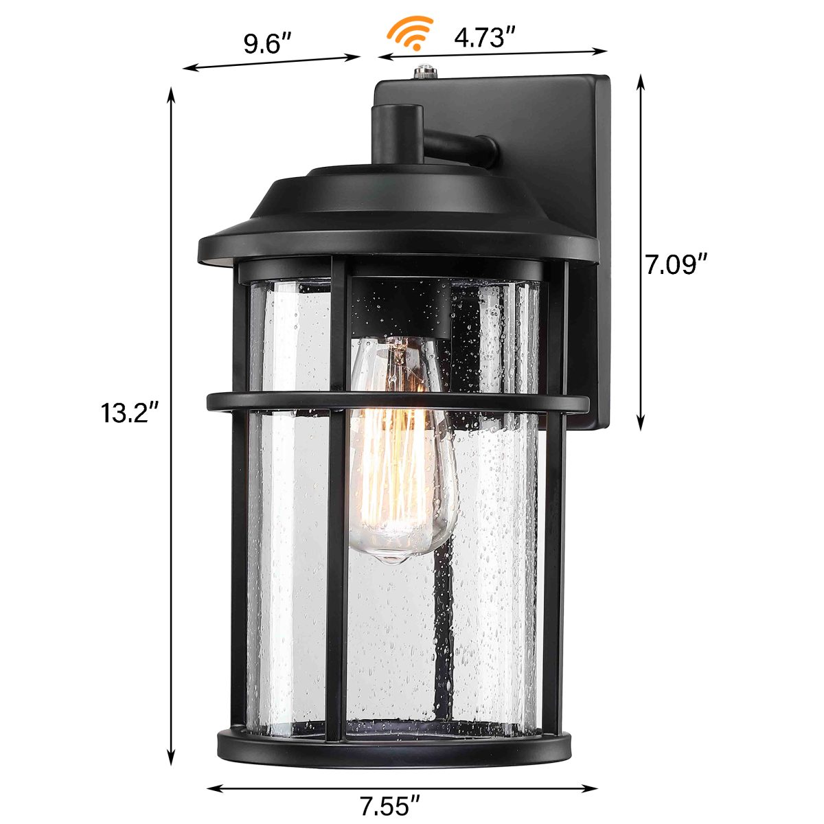 Schlesinger 1-Light Metal Wall Light With Dusk to Dawn - Image 2