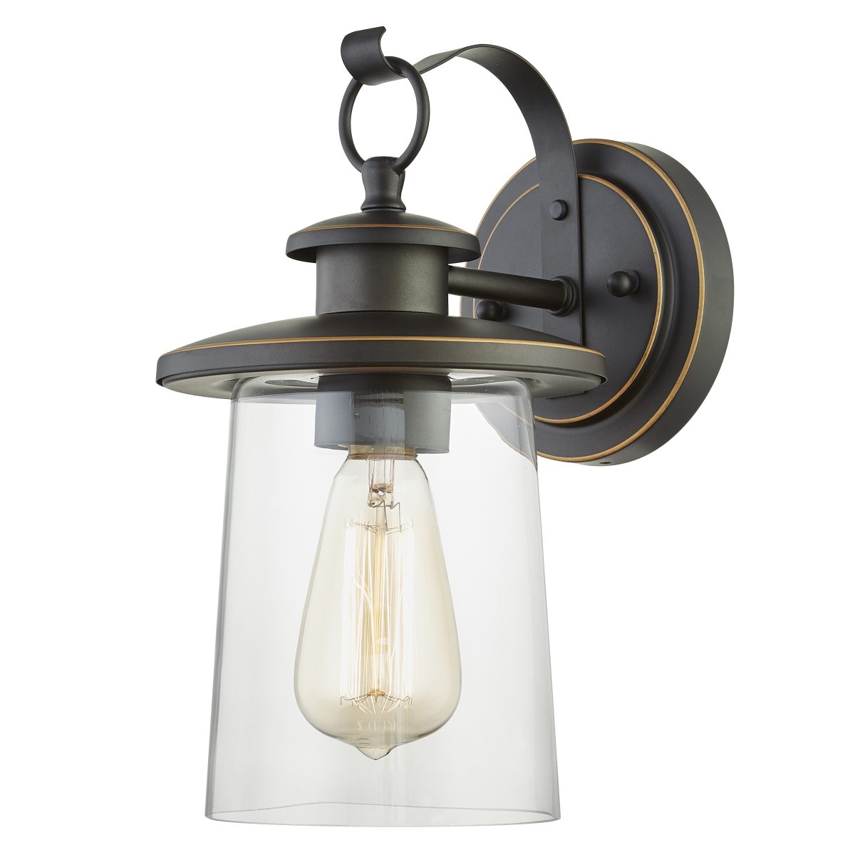 Oil Rubbed Bronze 12" H Outdoor Wall Lantern - Image 1